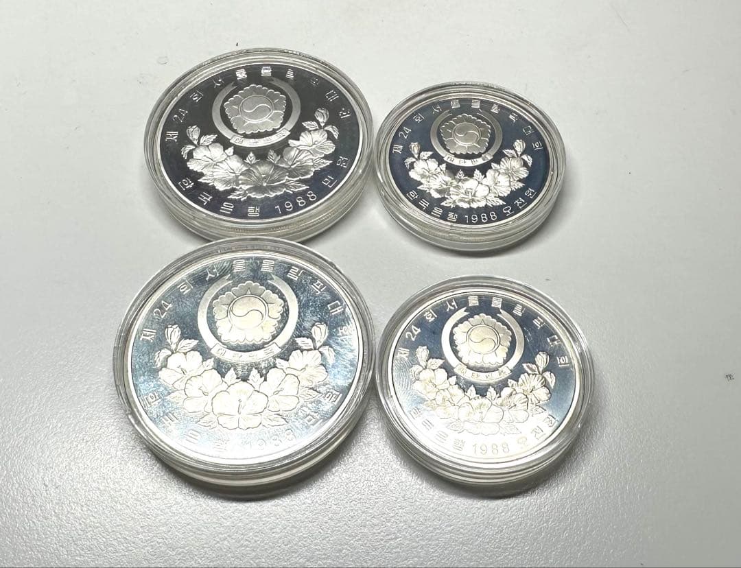 1988 ソウル五輪 記念銀貨 SV925 4枚セット