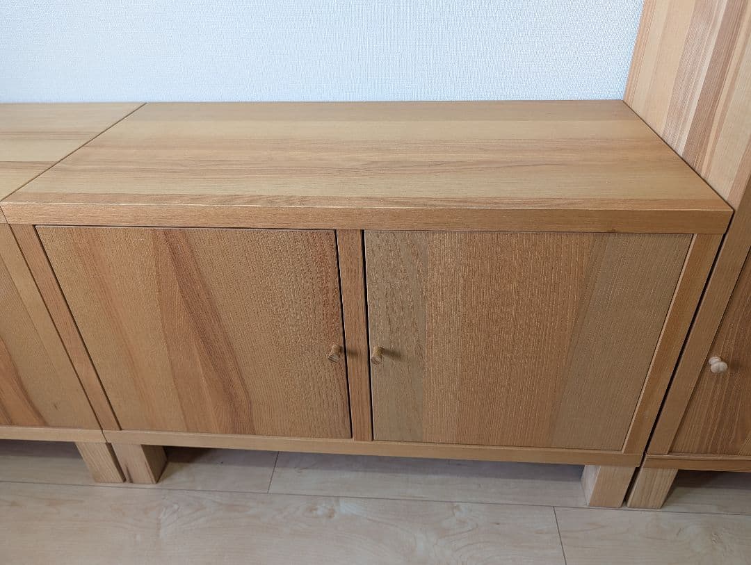 木製収納 ナチュラルウッド 2扉 IKEA Traby（⑤右）