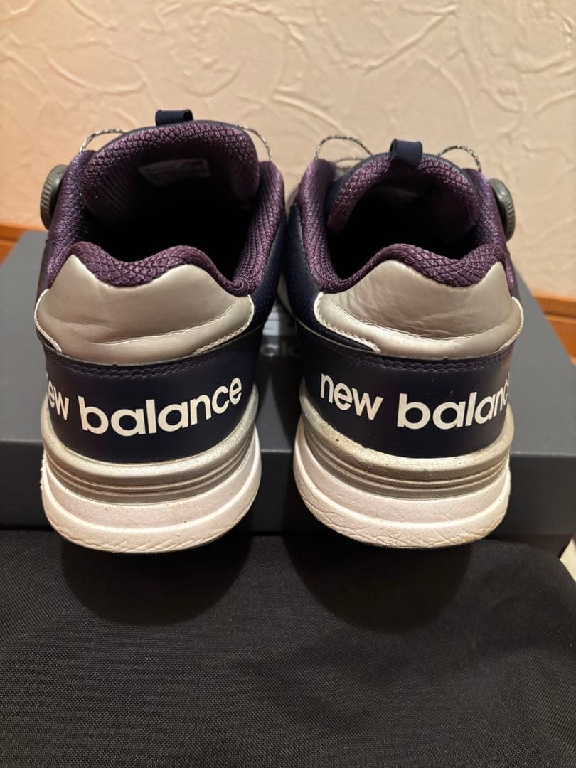 New Balance 574 ゴルフシューズ ネイビー ケース付き
