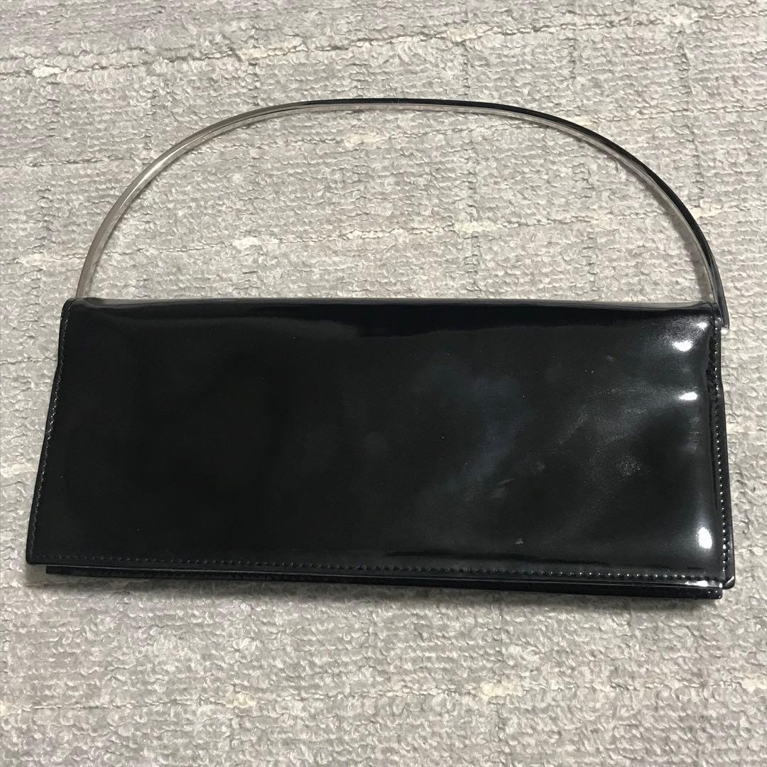 グッチ［パーティバッグ］2way　ハンドバッグ　クラッチ　エナメル　ポーチ
