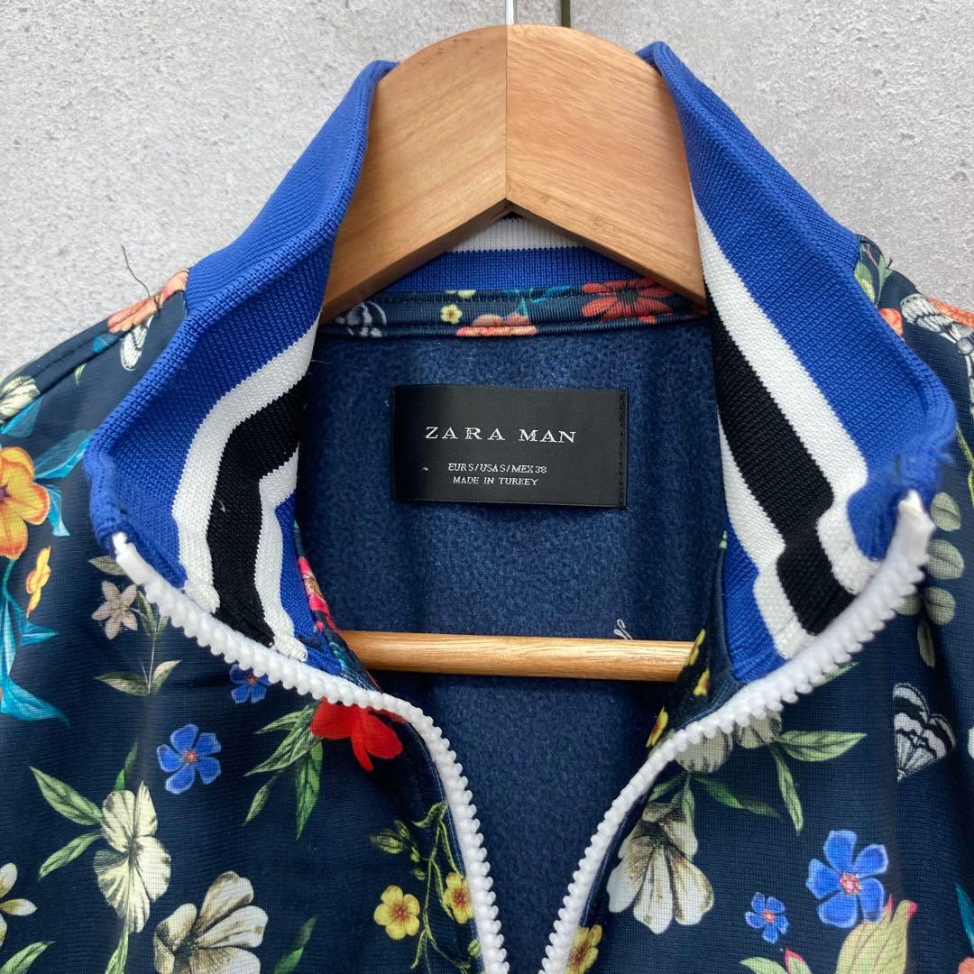 ZARA MAN ザラマン ジャージ上下 セットアップ 総柄 花柄 マルチカラー