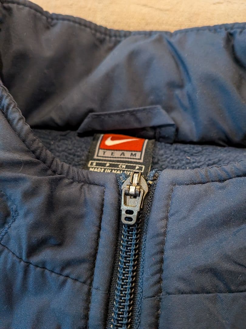 ヴィンテージNike01/02インテルハーフベンチコートネイビー
