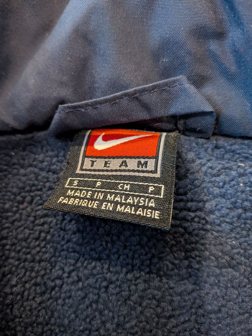 ヴィンテージNike01/02インテルハーフベンチコートネイビー