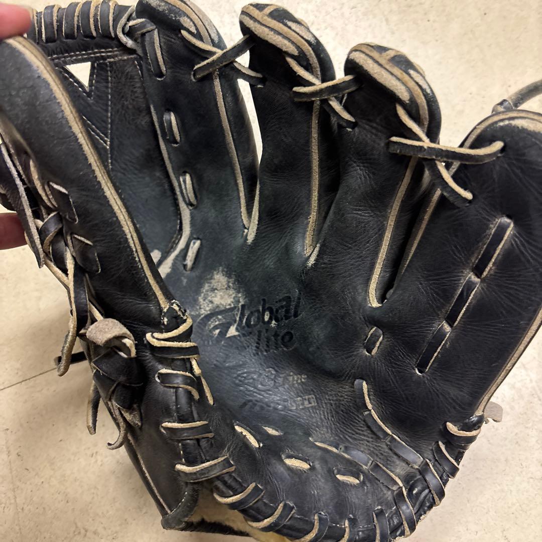 グローバルエリート 硬式グローブ 黒