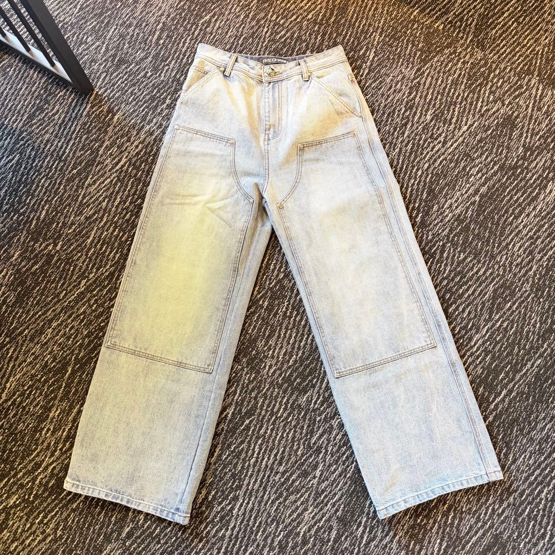 パンツ Chrome Hearts x evisu scam collab denim
