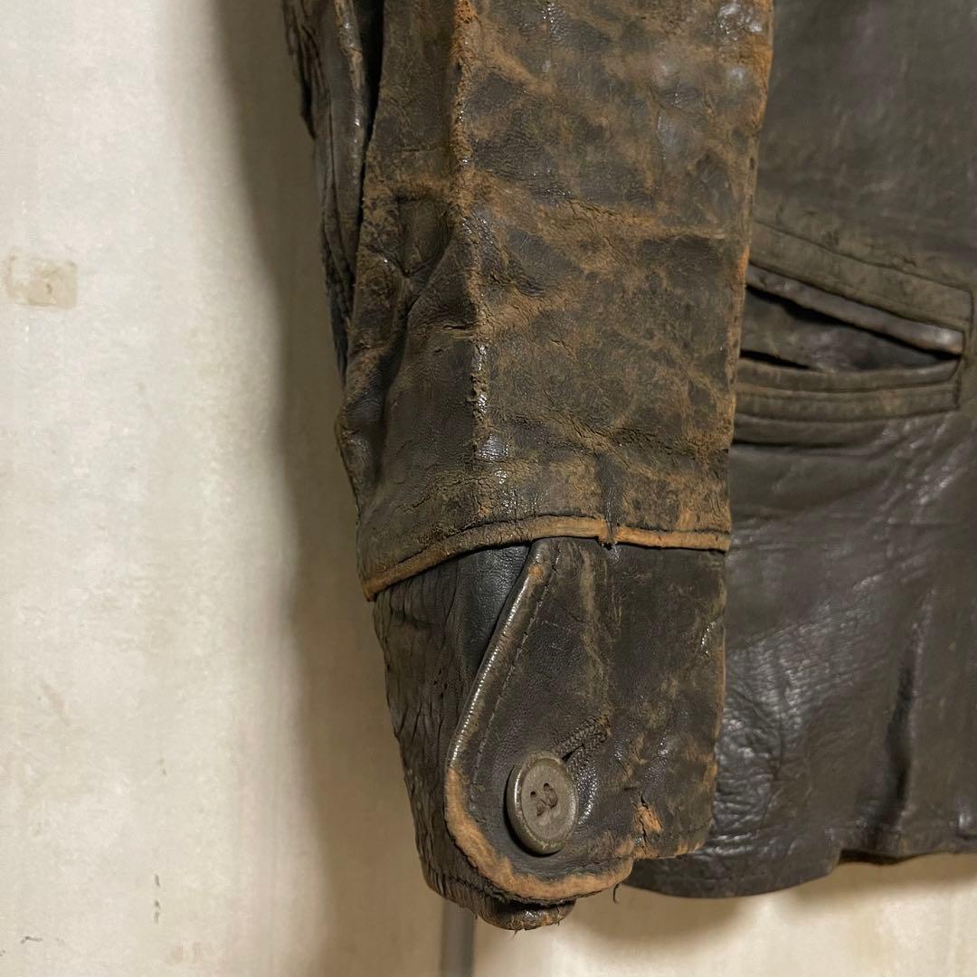 ヴィンテージ 30s ホースハイド カーコート レザージャケット