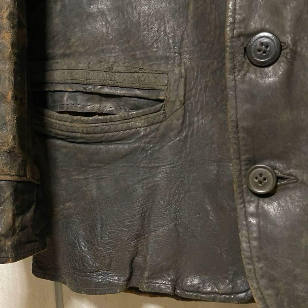 ヴィンテージ 30s ホースハイド カーコート レザージャケット