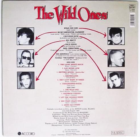 廃盤 LP レコード Wild Ones ベルギー ネオロカビリー
