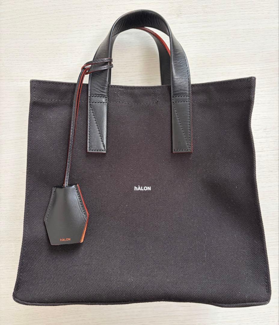 ＜hALON＞ミニ トートバッグ　ブラック