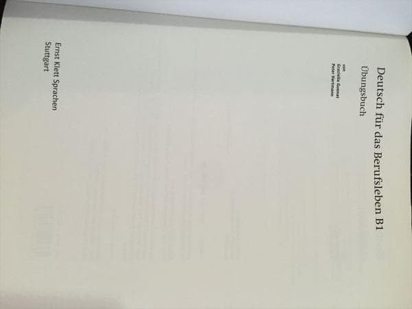 Deutsch fur das Berufsleben B1 ドイツ語　テキスト
