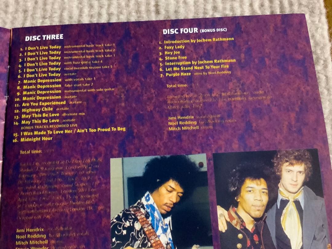 ジミ・ヘンドリックス★The First Studio Sessions 4CD