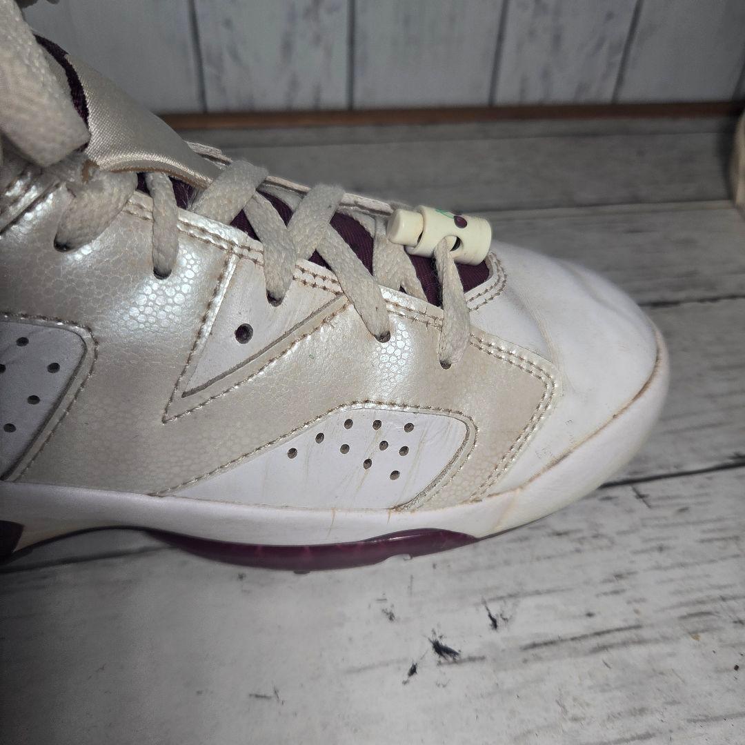NIKE AIRJORDAN 6 ホワイト/バーガンディ 27.5cm