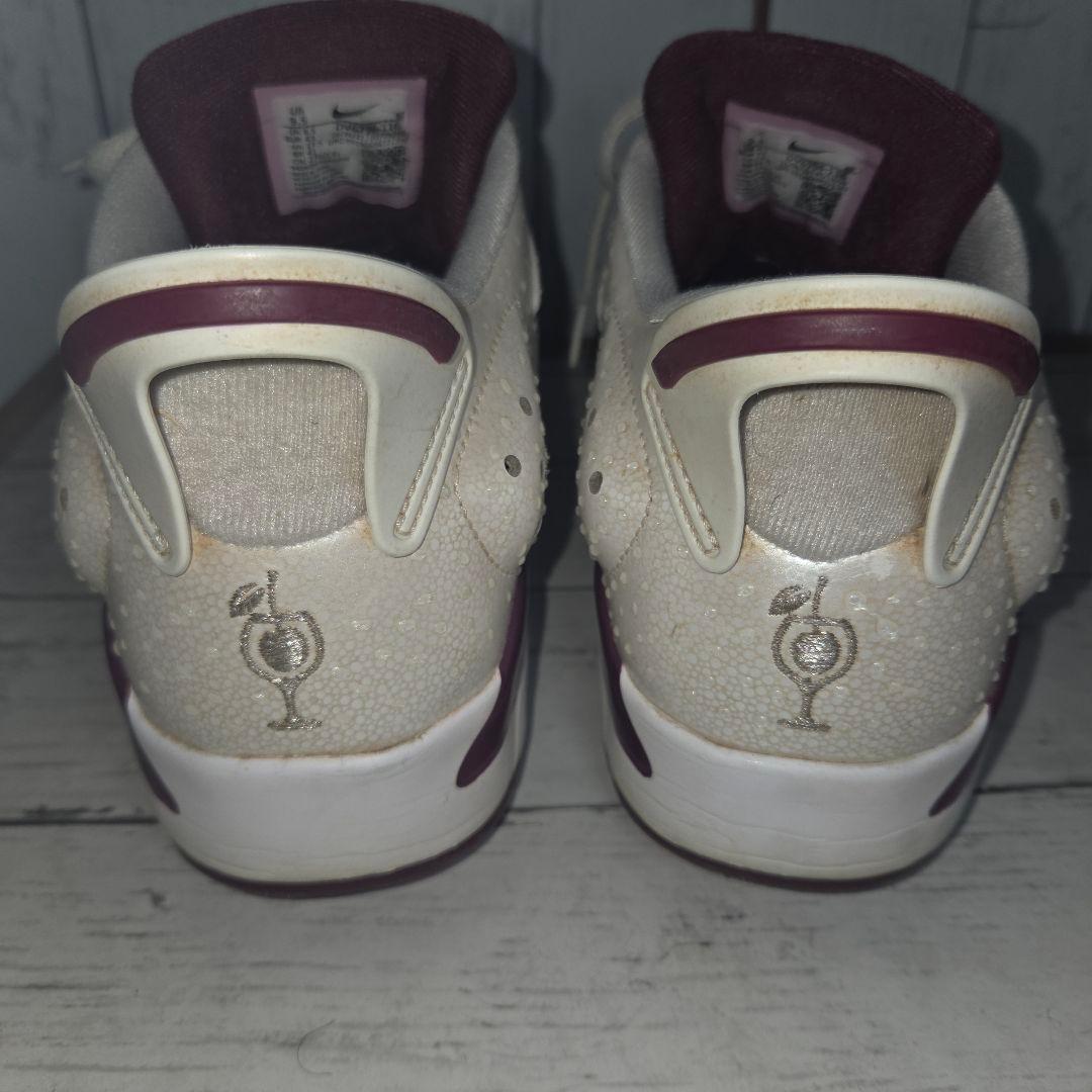 NIKE AIRJORDAN 6 ホワイト/バーガンディ 27.5cm