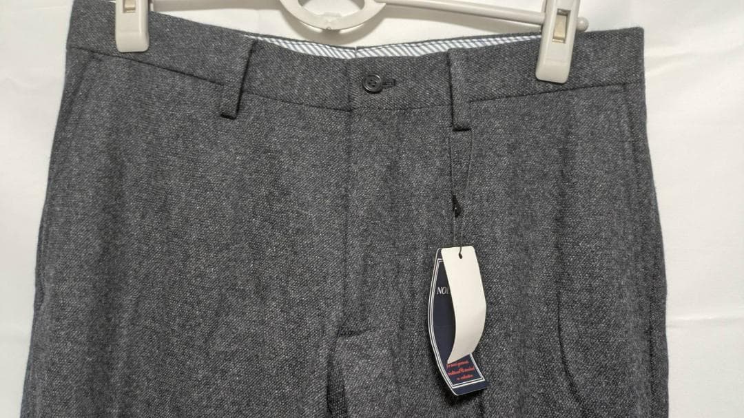NOLLEY'S JAPAN TWEED ツイードスラックスパンツ ネイビーM