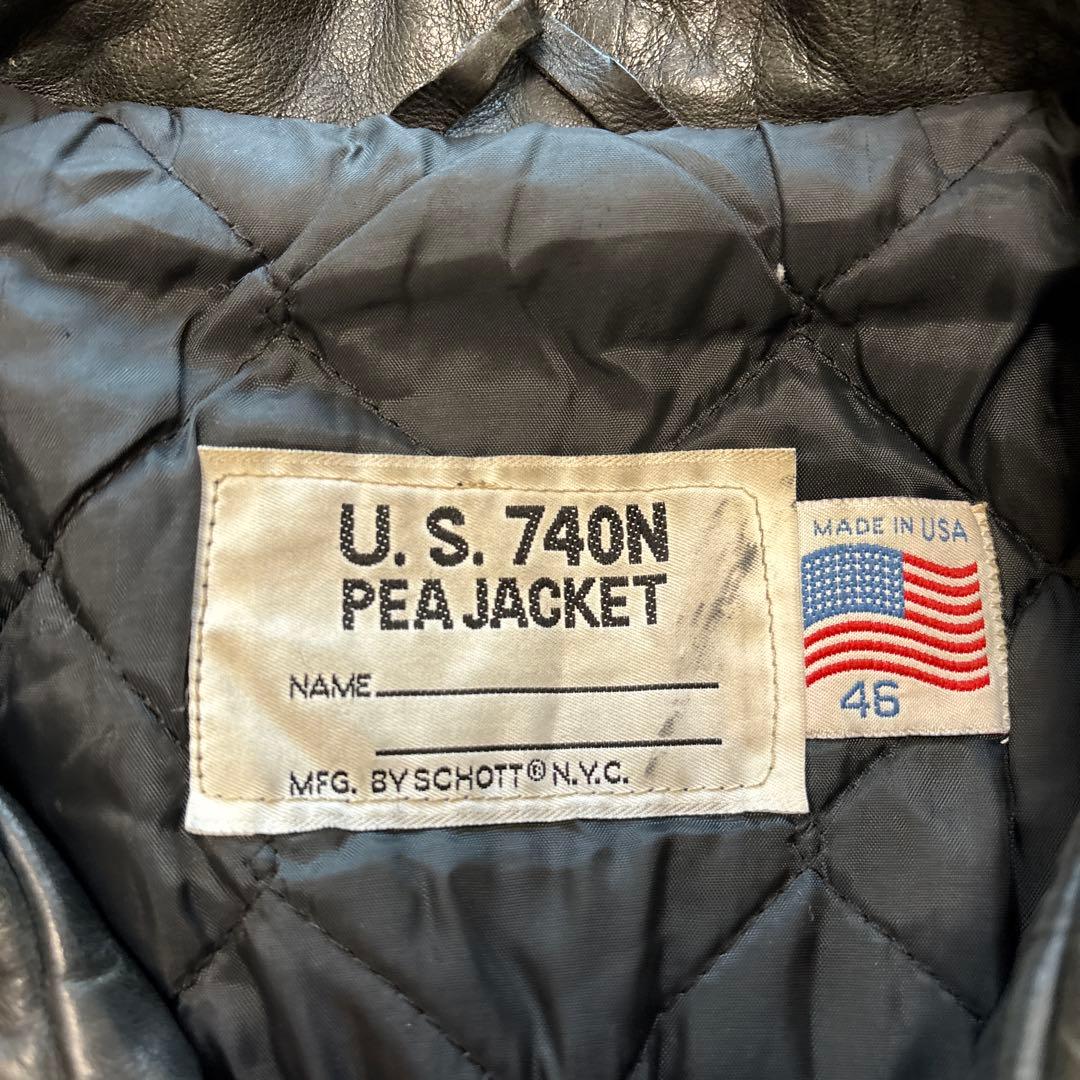ジャケット・アウター Schott / 740N BIG SIZE leather P coat