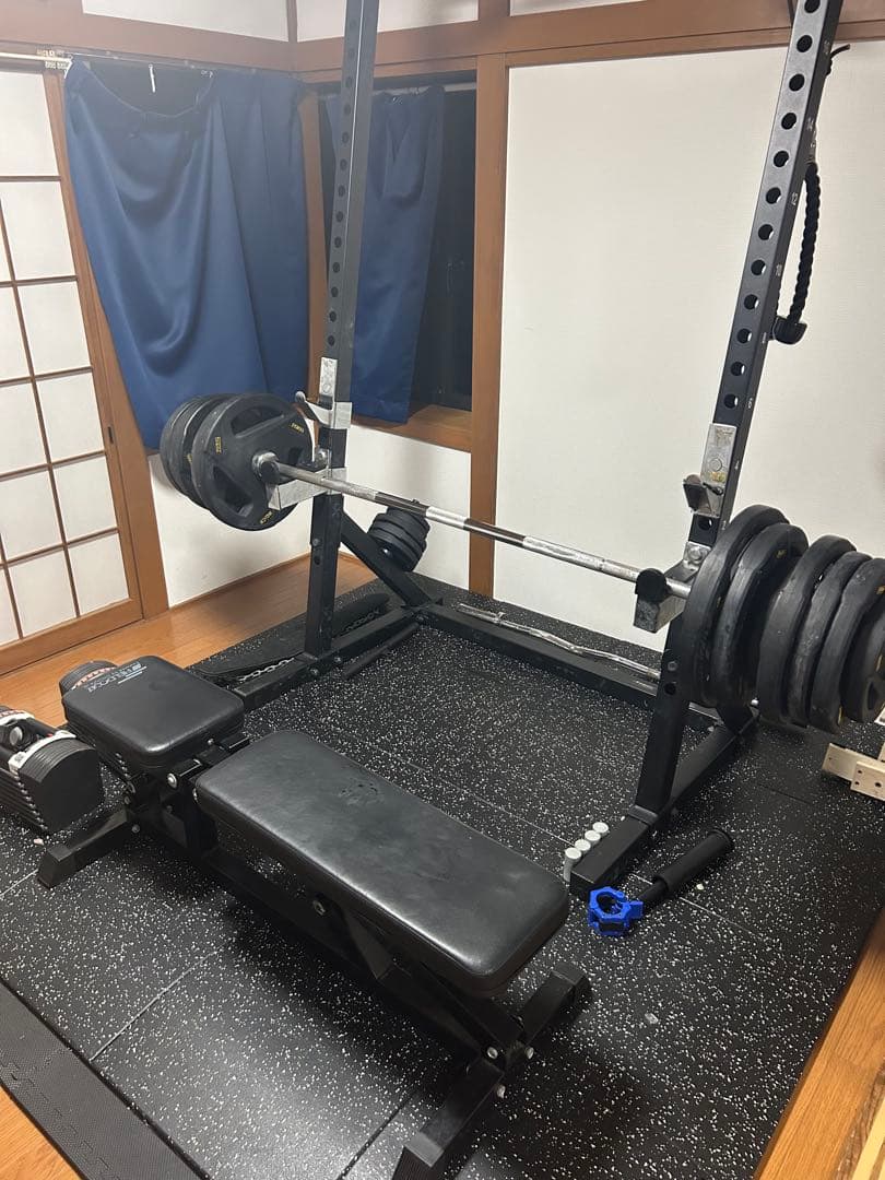 【まゆげバルバル】バーベルラックベンチセット