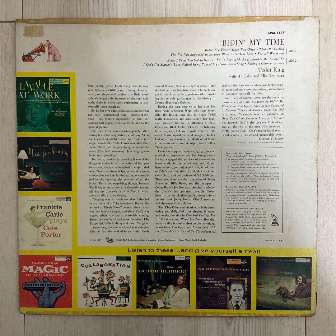 Teddi King Bidin' My Time テディキング　レコード