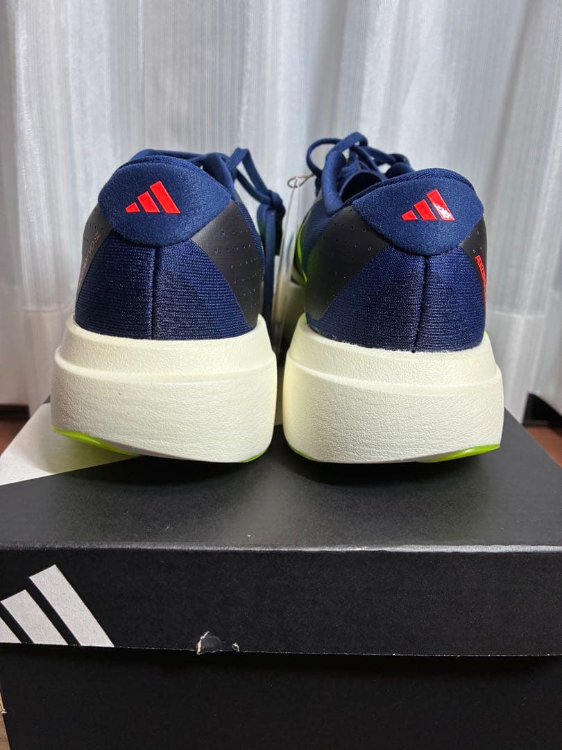 ADIZERO Evo SL ダークブルー/イエロー/JR3415メンズ25.0