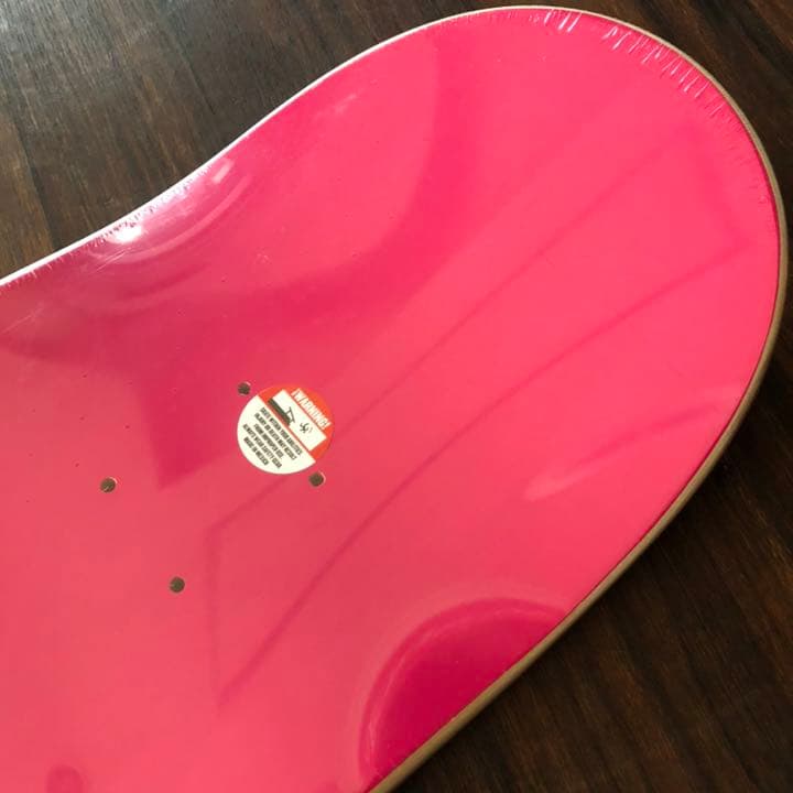 新品クルキッドKrookedスケートボードデッキ8.5インチsk8ピンク