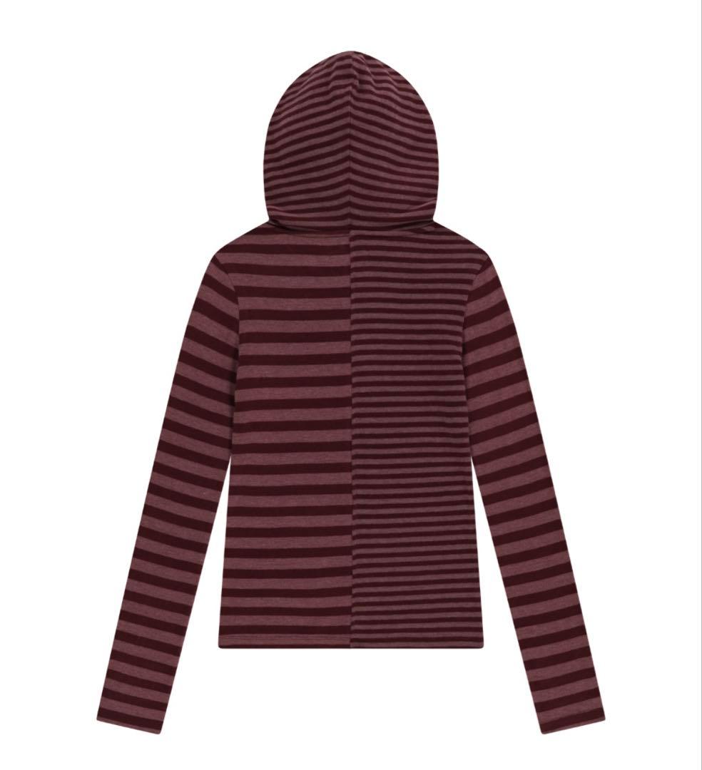 トップス COYSEIO MIXED STRIPE HOODIE