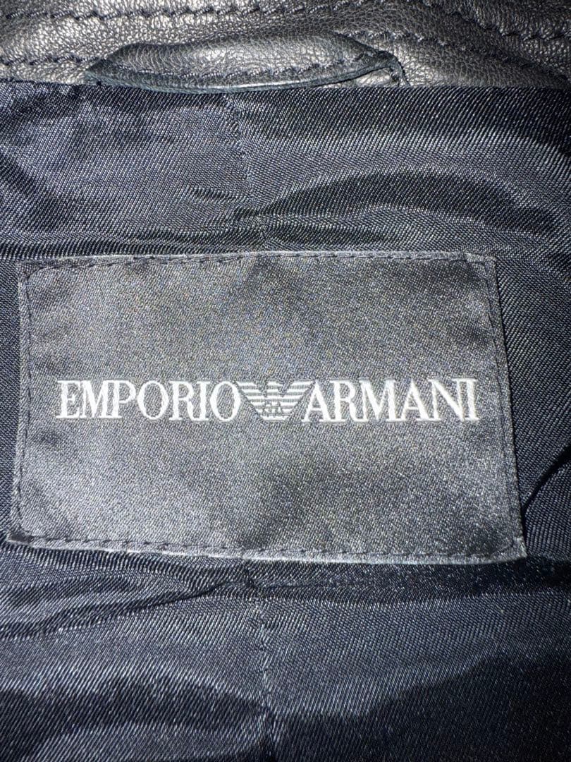 EMPORIO ARMANIアルマーニライダースジャケット サイズ56(n-1)