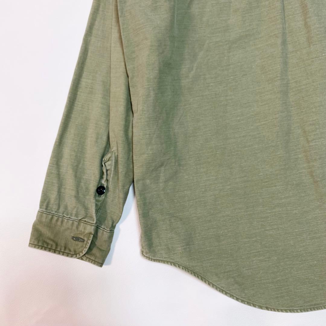 MADISON BLUE work shirt B刺繍　カーキ　01
