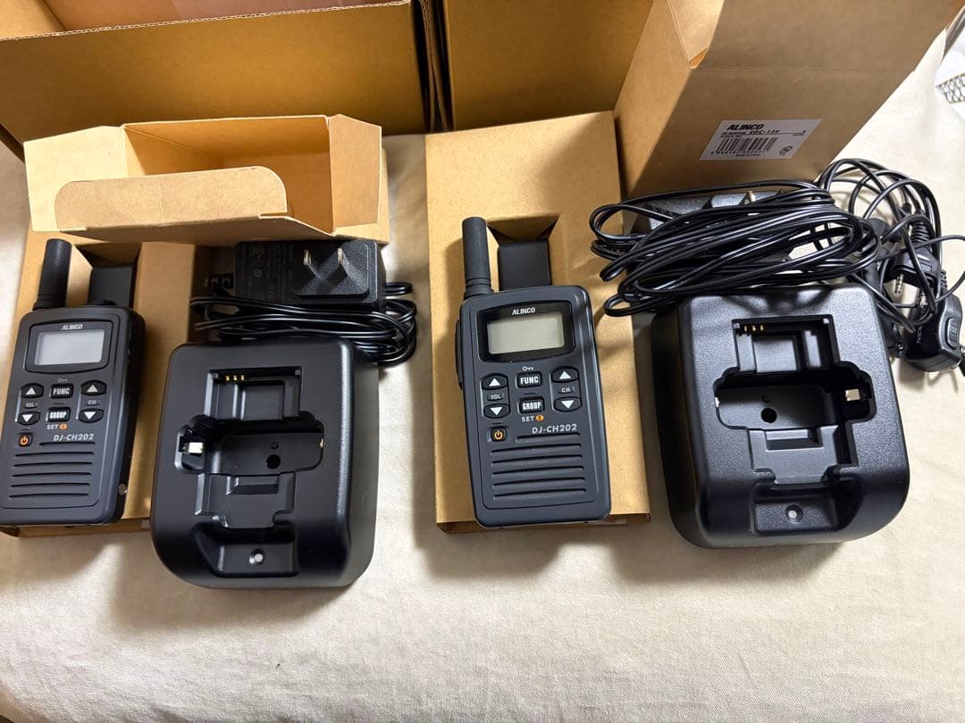 ALINCO 特定小電力トランシーバー DJ-CH202S 2台セット