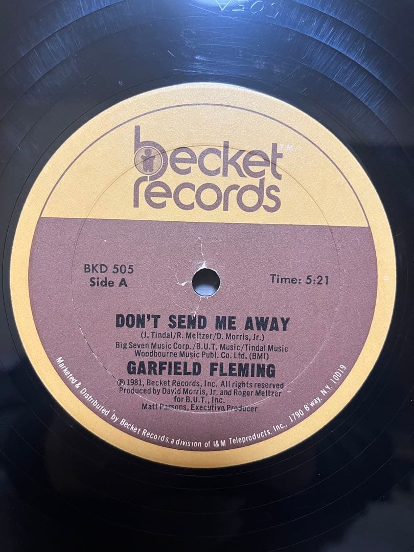 USオリジ Garfield Fleming ‎ Don't Send Me 〜