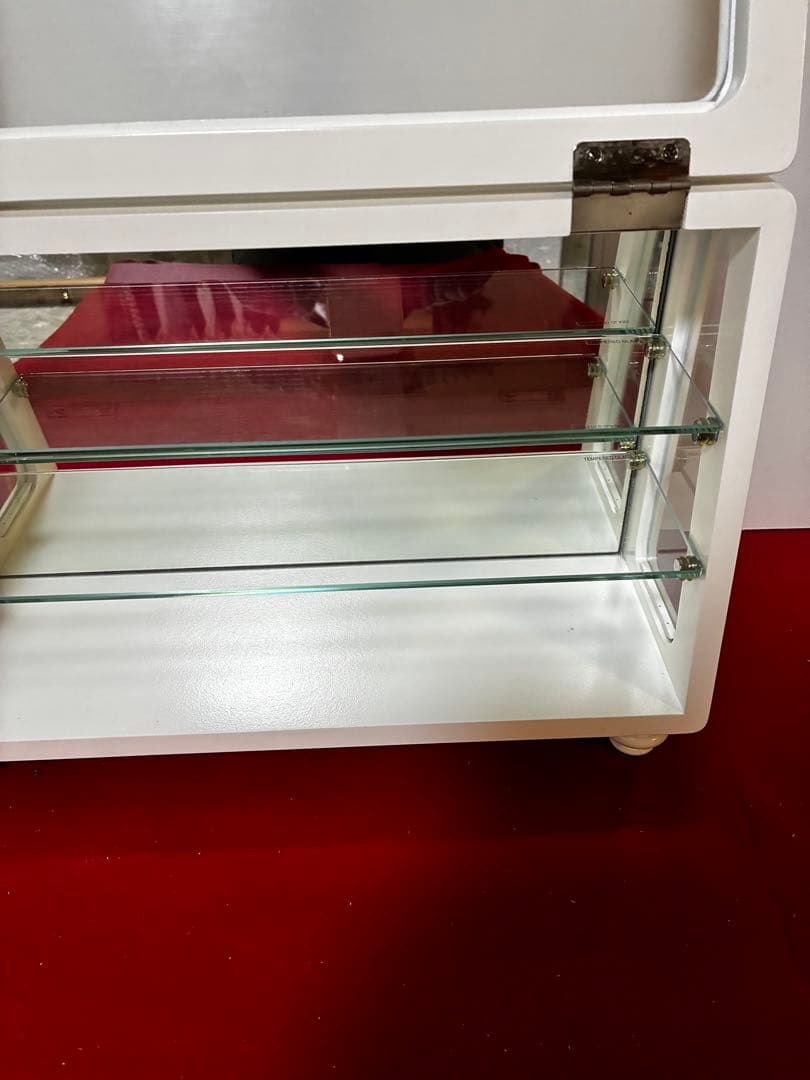 背面ミラー　足つきコレクションケース 横型