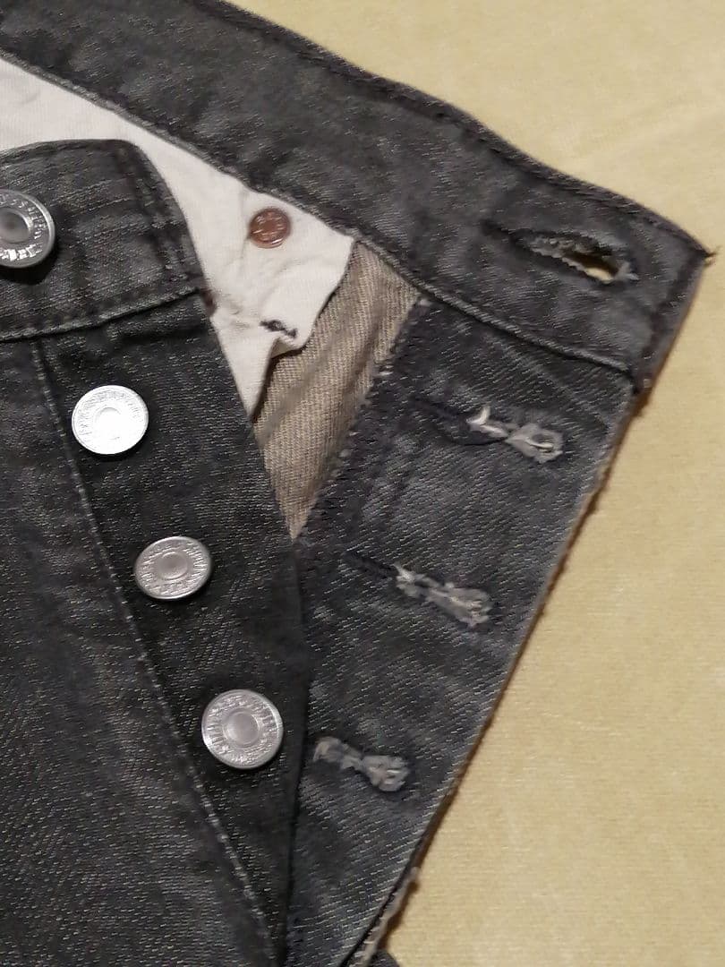 w*u様 00's Levi's 501 W33L32 先染めブラック フィリピ