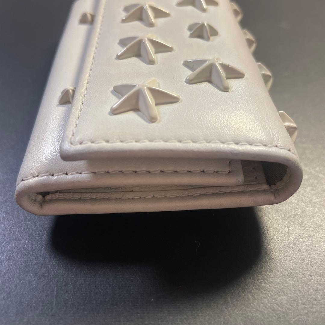 美品✨現行品✨ JIMMY CHOO スタースタッズ 6連キーケース ホワイト