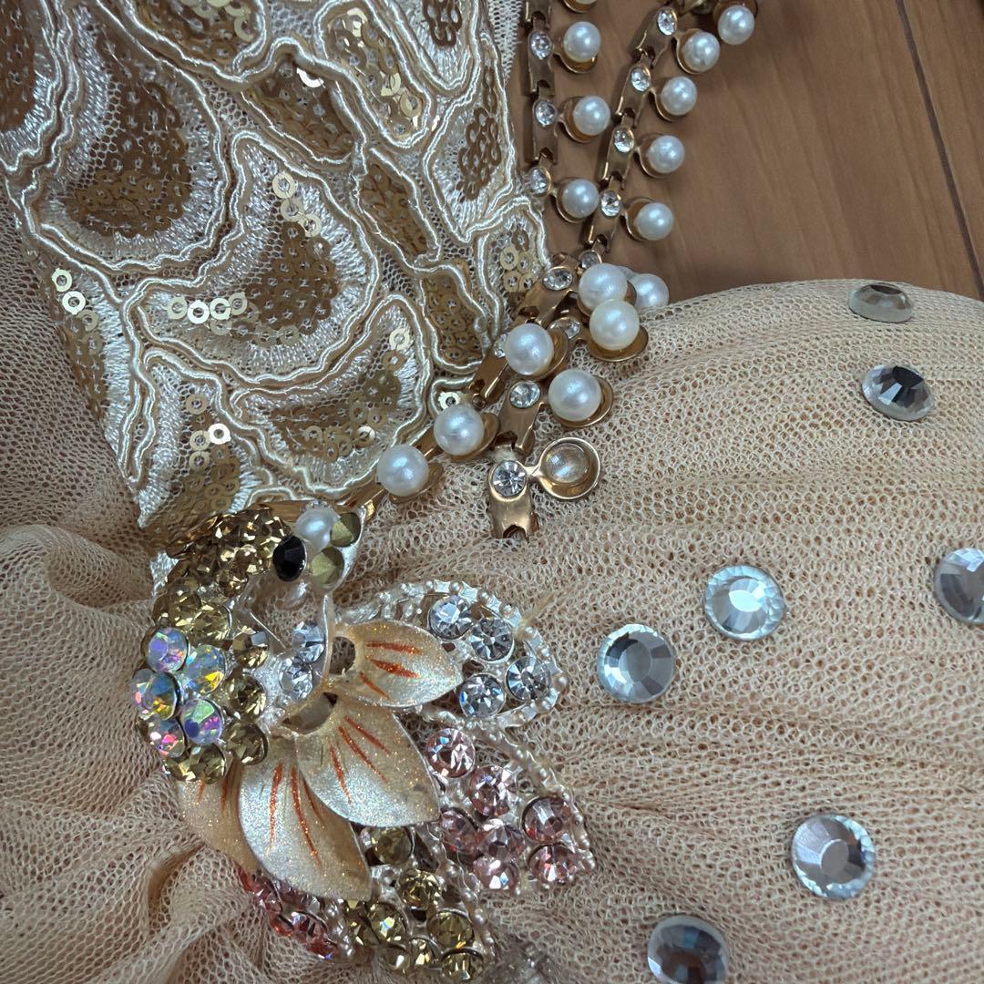 Hanan ベリーダンス 衣装　costume ベージュ　S -M