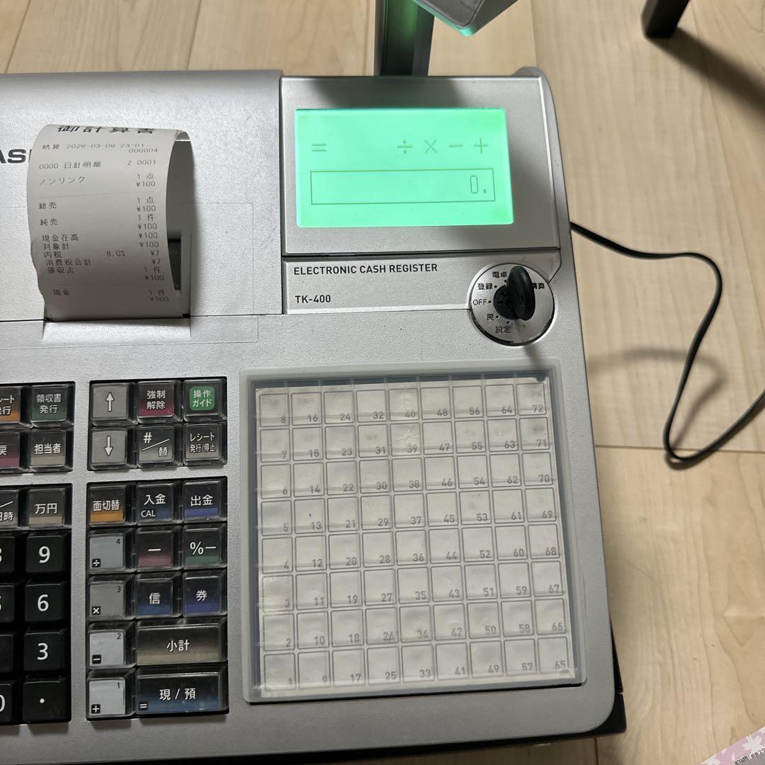 CASIO TK-400SR 電子レジスター