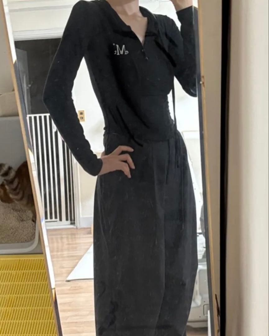 MUCENT Luen Signature Slim Hoodie 黒
