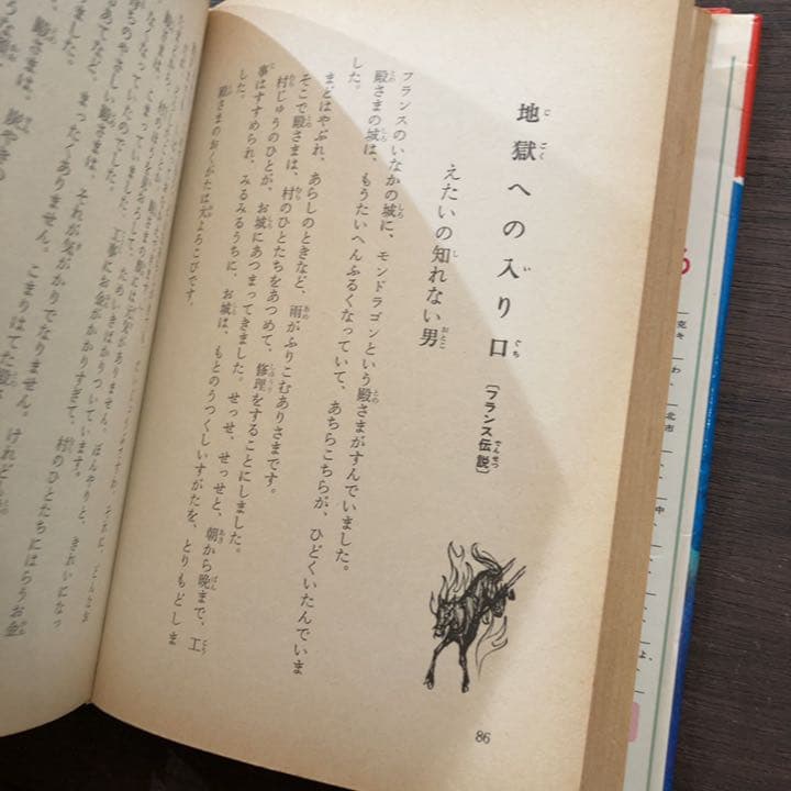 少年少女・類別/民話と伝説28 世界の恐ろしい話　偕成社版