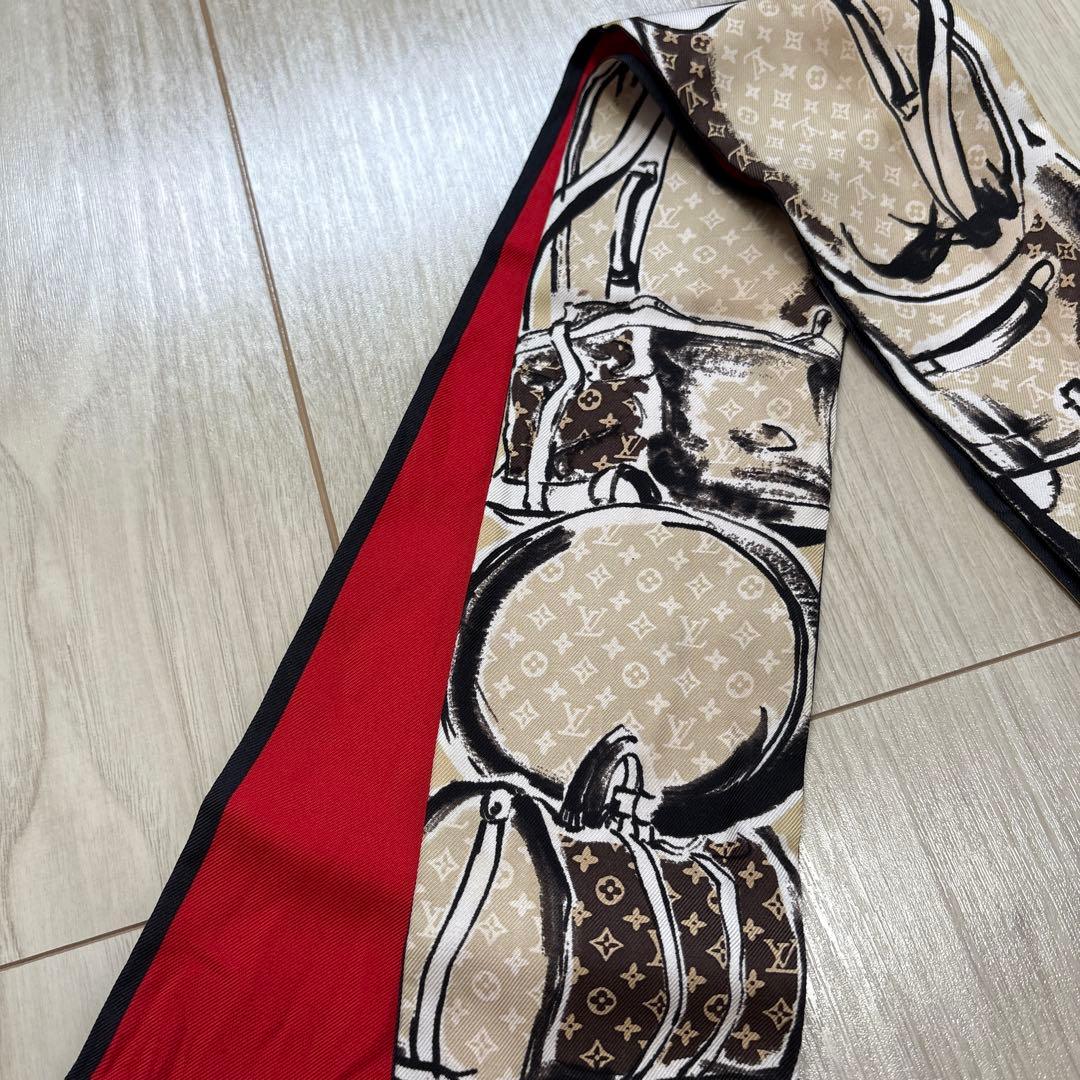 LOUIS VUITTON ルイヴィトン トラベルバッグ柄 バンドー スカーフ