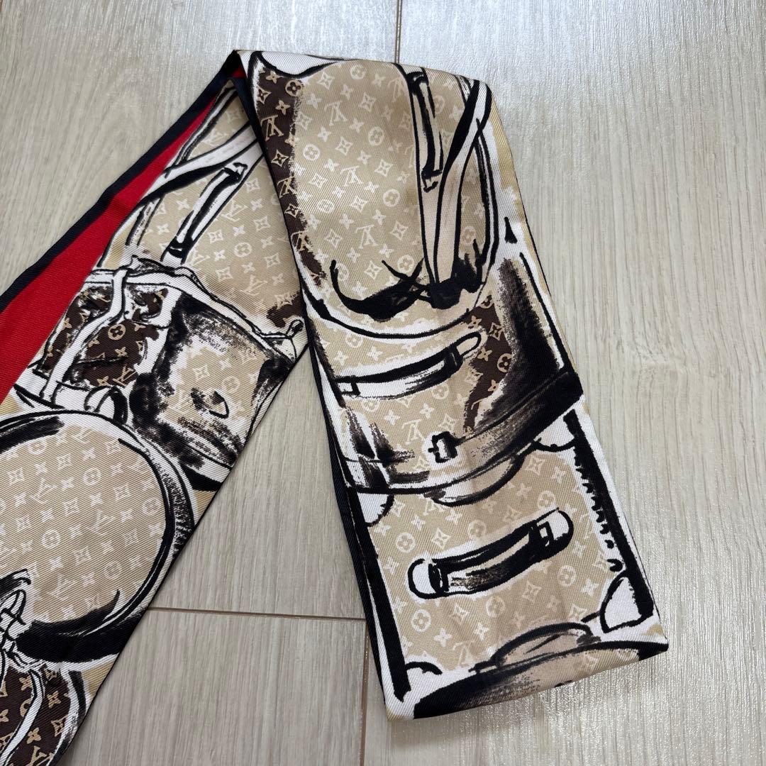 LOUIS VUITTON ルイヴィトン トラベルバッグ柄 バンドー スカーフ