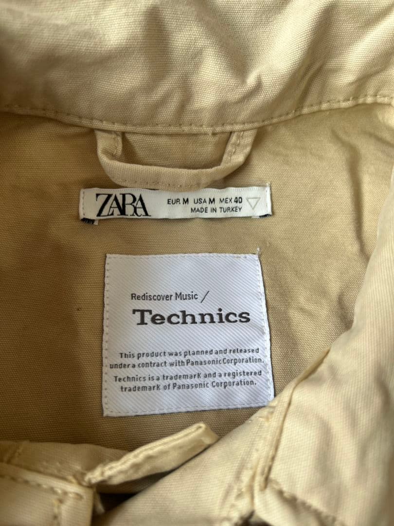 ZARA Technics コラボ ジャケット ベージュ M ワークジャケット