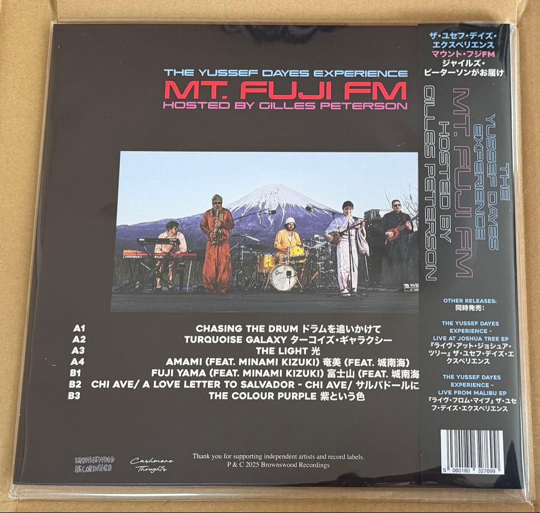 YUSSEF DAYES MOUNT FUJI FM 限定 レコード LP ①