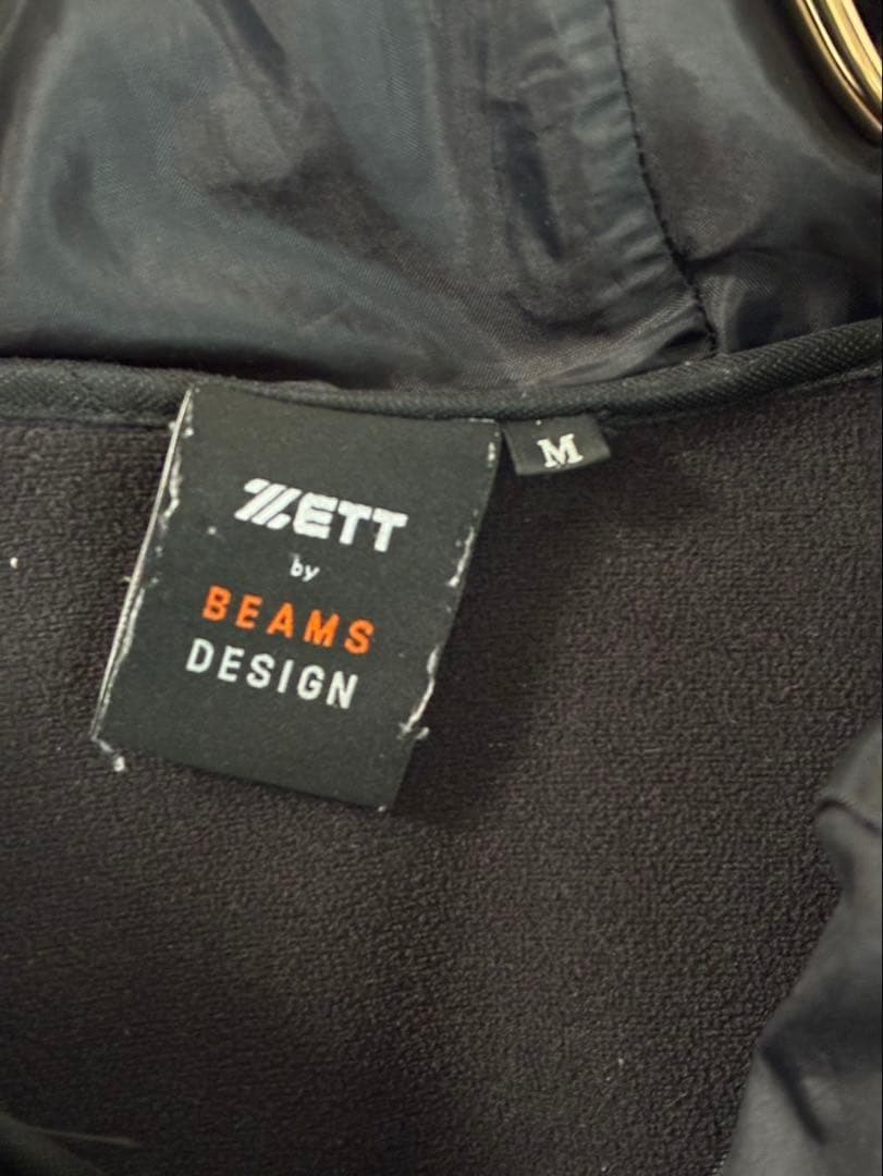 BEAMS DESIGN フード付き　中綿ジャケット M ボンディング ZETT