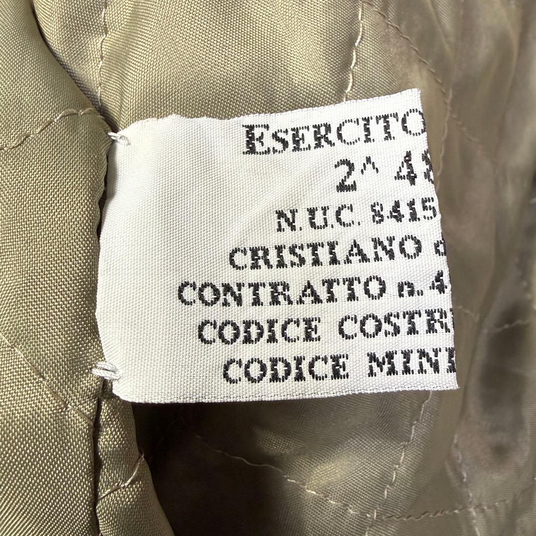 【美品】1998年製 イタリア軍 実物 レザー フライトジャケット L 超短丈