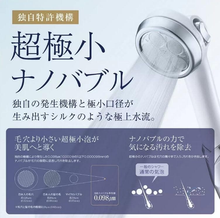 新品 ジャパン スター ナノバブル シャワーヘッド ナノフェミラス プラスＣ
