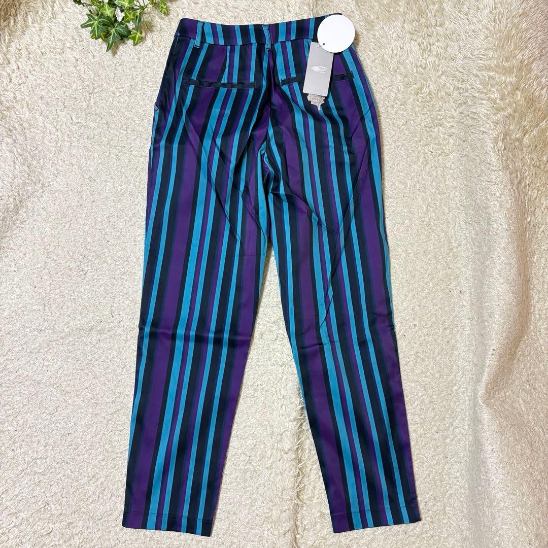 タグ付未使用　BEAMS GOLF ゴルフパンツ　ストレッチ　ストライプ柄