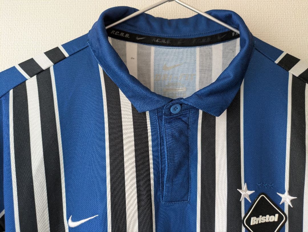 F.C.Real Bristol 長袖 ゲームシャツ XL ストライプ サッカー