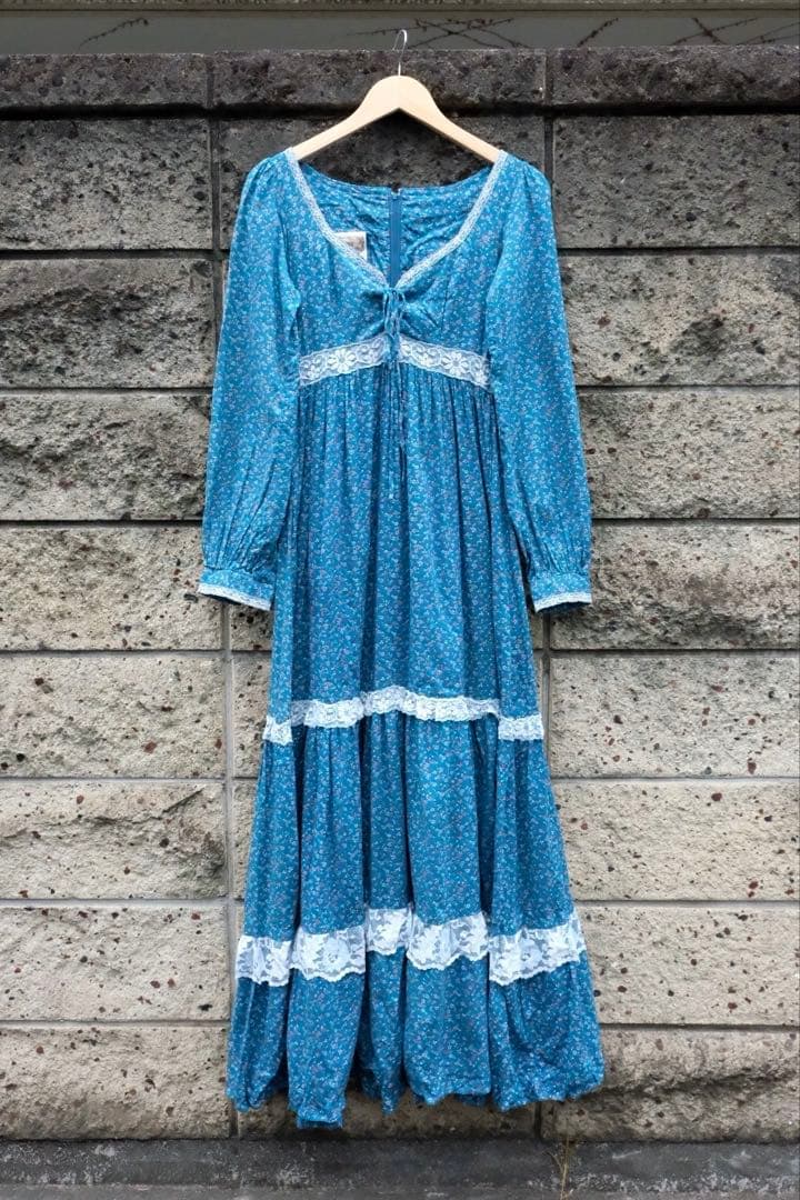 70s vintage GUNNE SAX 小花柄　ワンピース