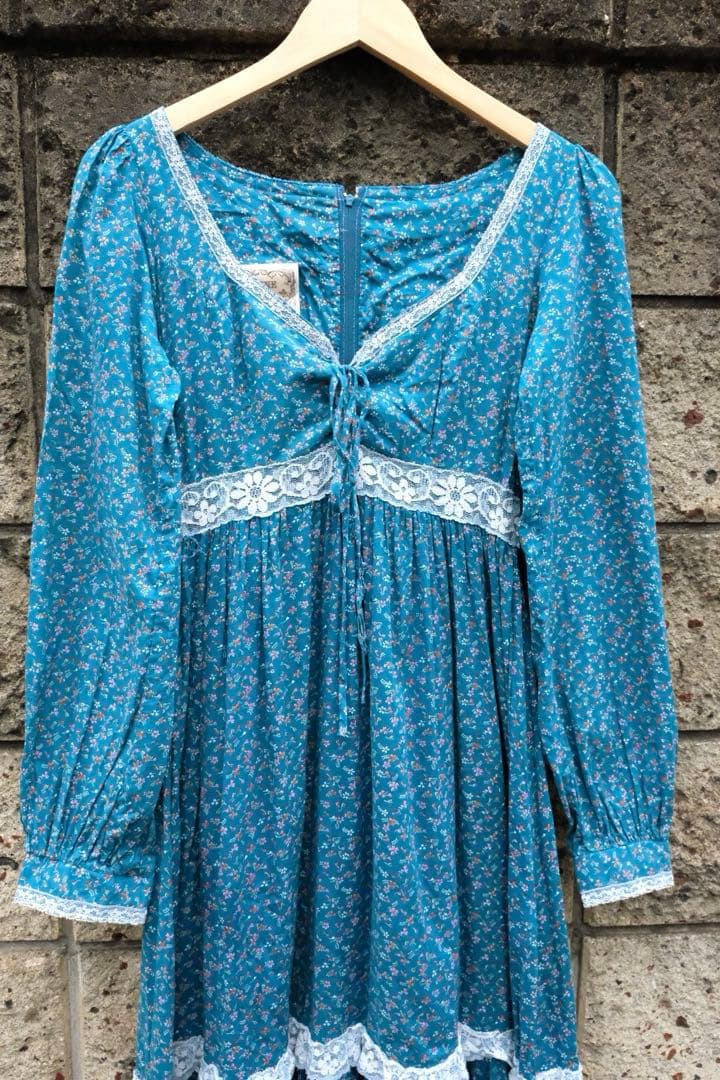 70s vintage GUNNE SAX 小花柄　ワンピース