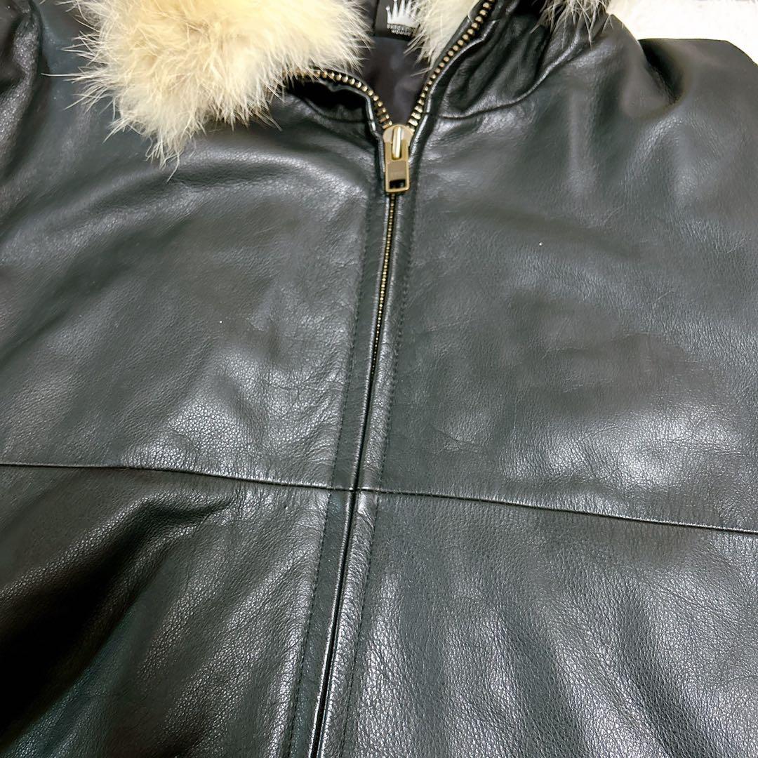 ジャケット・アウター SARCASTIC HOMME leather jacket vintage L