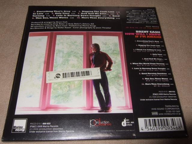 BRENT CASH,新品未開封,紙ジャケ,ブレント・キャッシュ