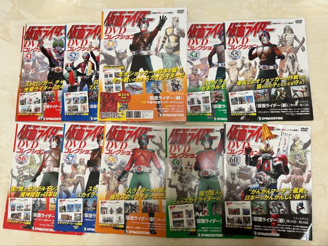 DeAGOSTINI 仮面ライダー DVDコレクション 1～96巻セット、98巻