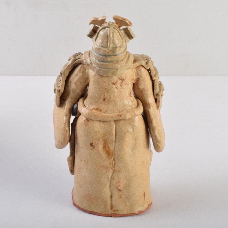 矢羽多英子作　五月陶人形　節句飾　置物　共箱　M　8732